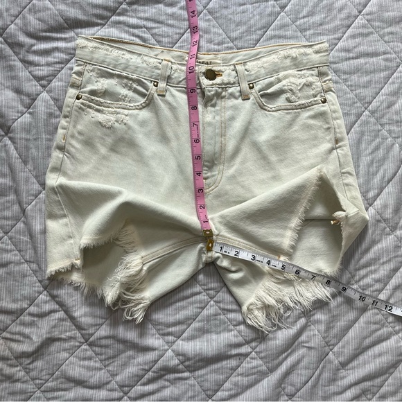 🇺🇸 THE GREAT 🇺🇸 EASY CUTOFF Whitewashed Denim Sz 25 - Picture 3 of 10